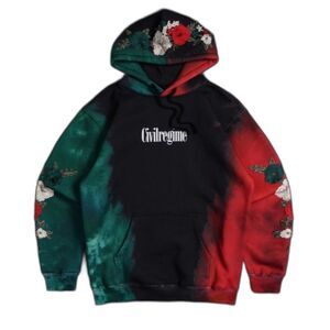 Civil Regime Viva La Rose LWO Marble Hoodie - Small